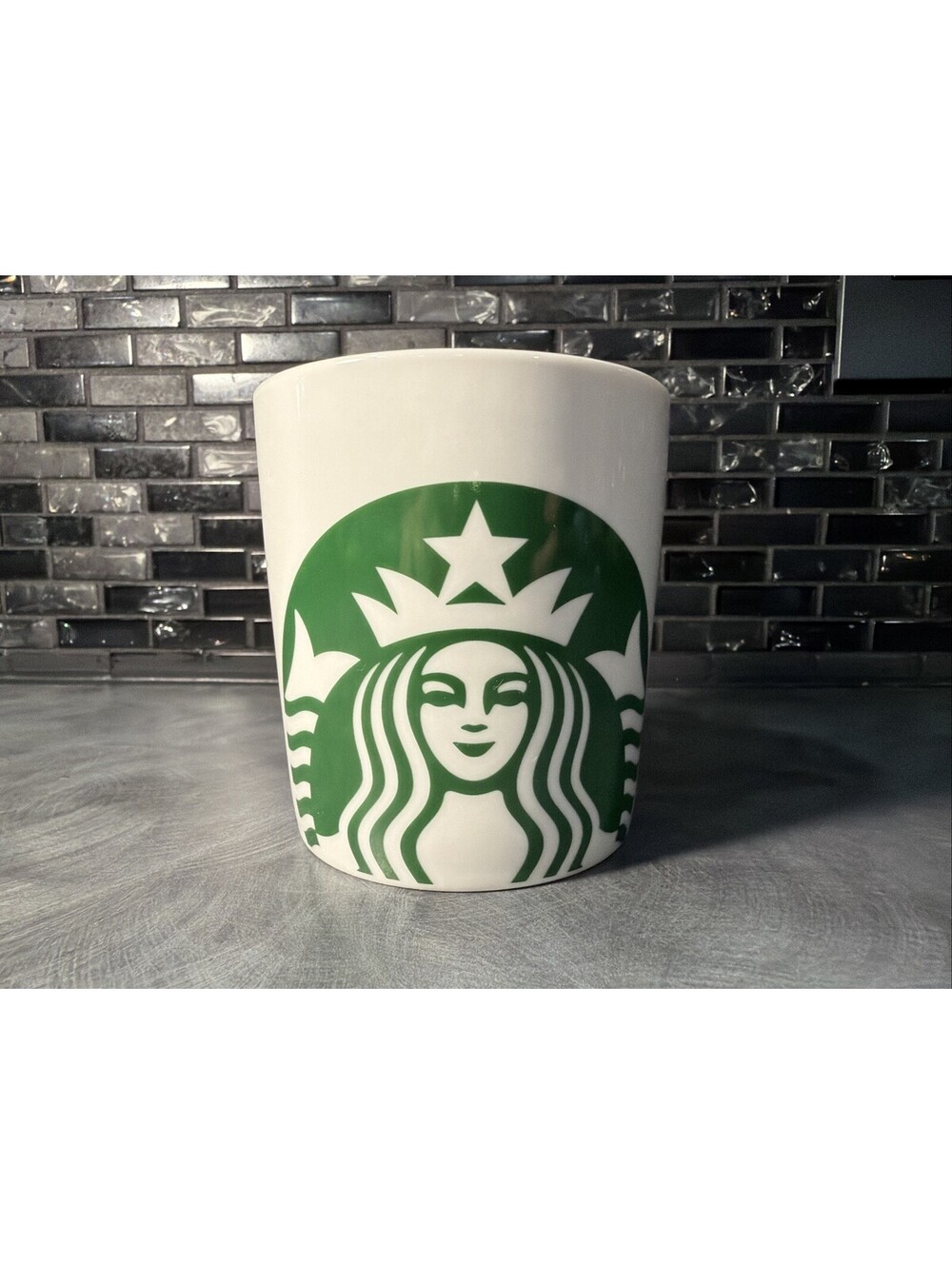 Starbucks 2017 Mug White Green Coffee Tea Soup Cup Classic Mermaid Logo 14oz